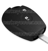Autosleutel Hoesje geschikt voor Dacia - SleutelCover - Silicone Autosleutel Cover - Sleutelhoesje Zwart
