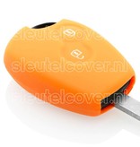 Autosleutel Hoesje geschikt voor Dacia - SleutelCover - Silicone Autosleutel Cover - Sleutelhoesje Oranje