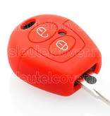 Autosleutel Hoesje geschikt voor Seat - SleutelCover - Silicone Autosleutel Cover - Sleutelhoesje Rood