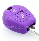 Autosleutel Hoesje geschikt voor Seat - SleutelCover - Silicone Autosleutel Cover - Sleutelhoesje Paars