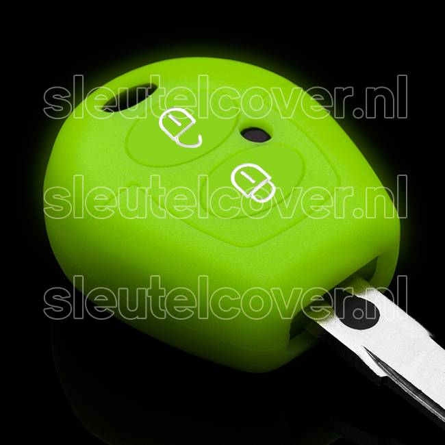 Autosleutel Hoesje geschikt voor Seat - SleutelCover - Silicone Autosleutel Cover - Sleutelhoesje Glow in the dark / Lichtgevend