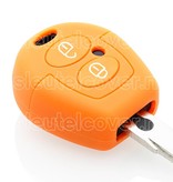 Autosleutel Hoesje geschikt voor Skoda - SleutelCover - Silicone Autosleutel Cover - Sleutelhoesje Oranje