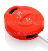 Autosleutel Hoesje geschikt voor Mitsubishi - SleutelCover - Silicone Autosleutel Cover - Sleutelhoesje Rood