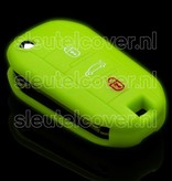 Autosleutel Hoesje geschikt voor Peugeot - SleutelCover - Silicone Autosleutel Cover - Sleutelhoesje Glow in the dark / Lichtgevend