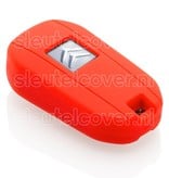 Autosleutel Hoesje geschikt voor Citroën - SleutelCover - Silicone Autosleutel Cover - Sleutelhoesje Rood