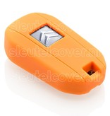 Autosleutel Hoesje geschikt voor Citroën - SleutelCover - Silicone Autosleutel Cover - Sleutelhoesje Oranje