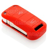 Autosleutel Hoesje geschikt voor Porsche - SleutelCover - Silicone Autosleutel Cover - Sleutelhoesje Rood