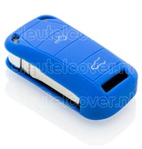 Porsche SleutelCover - Blauw / Silicone sleutelhoesje / beschermhoesje autosleutel