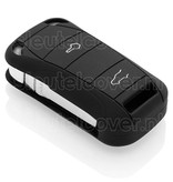 Autosleutel Hoesje geschikt voor Porsche - SleutelCover - Silicone Autosleutel Cover - Sleutelhoesje Zwart