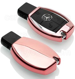 Mercedes SleutelCover - Rose Goud Hoogglans