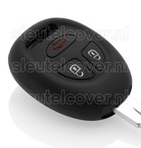 Autosleutel Hoesje geschikt voor Saab - SleutelCover - Silicone Autosleutel Cover - Sleutelhoesje Zwart