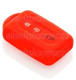 Autosleutel Hoesje geschikt voor Nissan - SleutelCover - Silicone Autosleutel Cover - Sleutelhoesje Rood