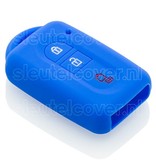 Autosleutel Hoesje geschikt voor Nissan - SleutelCover - Silicone Autosleutel Cover - Sleutelhoesje Blauw
