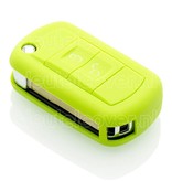 Autosleutel Hoesje geschikt voor Land Rover - SleutelCover - Silicone Autosleutel Cover - Sleutelhoesje Lime groen