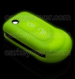 Autosleutel Hoesje geschikt voor Citroën - SleutelCover - Silicone Autosleutel Cover - Sleutelhoesje Glow in the dark / Lichtgevend