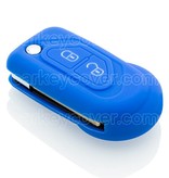 Autosleutel Hoesje geschikt voor Citroën - SleutelCover - Silicone Autosleutel Cover - Sleutelhoesje Blauw