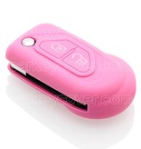 Autosleutel Hoesje geschikt voor Citroën - SleutelCover - Silicone Autosleutel Cover - Sleutelhoesje Roze