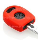 Autosleutel Hoesje geschikt voor Volkswagen / VW - SleutelCover - Silicone Autosleutel Cover - Sleutelhoesje Rood