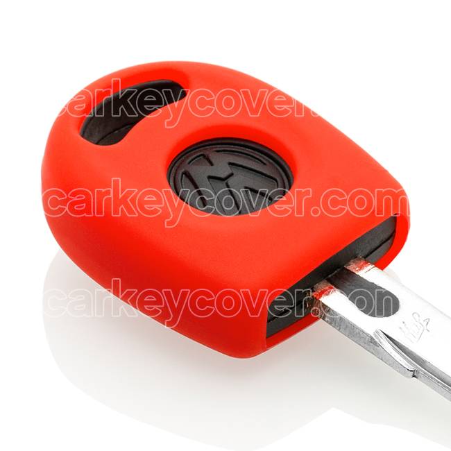 Autosleutel Hoesje geschikt voor Volkswagen / VW - SleutelCover - Silicone Autosleutel Cover - Sleutelhoesje Rood