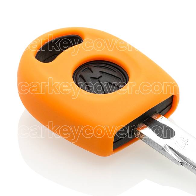 Autosleutel Hoesje geschikt voor Volkswagen / VW - SleutelCover - Silicone Autosleutel Cover - Sleutelhoesje Oranje