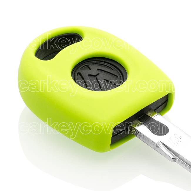 Autosleutel Hoesje geschikt voor Volkswagen / VW - SleutelCover - Silicone Autosleutel Cover - Sleutelhoesje Lime groen