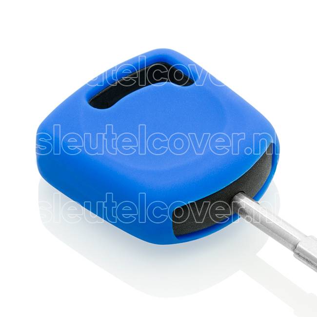 Autosleutel Hoesje geschikt voor Ford - SleutelCover - Silicone Autosleutel Cover - Sleutelhoesje Blauw