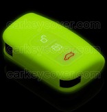 Autosleutel Hoesje geschikt voor Ford - SleutelCover - Silicone Autosleutel Cover - Sleutelhoesje Glow in the dark / Lichtgevend