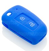 Autosleutel Hoesje geschikt voor Nissan - SleutelCover - Silicone Autosleutel Cover - Sleutelhoesje Blauw