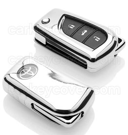 Toyota SleutelCover - Chrome / Hoogglans Zilver