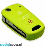 Autosleutel Hoesje geschikt voor Kia - SleutelCover - Silicone Autosleutel Cover - Sleutelhoesje Lime groen