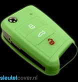 Autosleutel Hoesje geschikt voor Seat - SleutelCover - Silicone Autosleutel Cover - Sleutelhoesje Glow in the dark / Lichtgevend