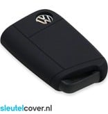 Autosleutel Hoesje geschikt voor Volkswagen / VW - SleutelCover - Silicone Autosleutel Cover - Sleutelhoesje Zwart