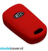 Autosleutel Hoesje geschikt voor Kia - SleutelCover - Silicone Autosleutel Cover - Sleutelhoesje Rood