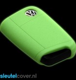 Autosleutel Hoesje geschikt voor Volkswagen / VW - SleutelCover - Silicone Autosleutel Cover - Sleutelhoesje Glow in the dark / Lichtgevend