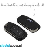 Autosleutel Hoesje geschikt voor Ford - SleutelCover - Silicone Autosleutel Cover - Sleutelhoesje Oranje