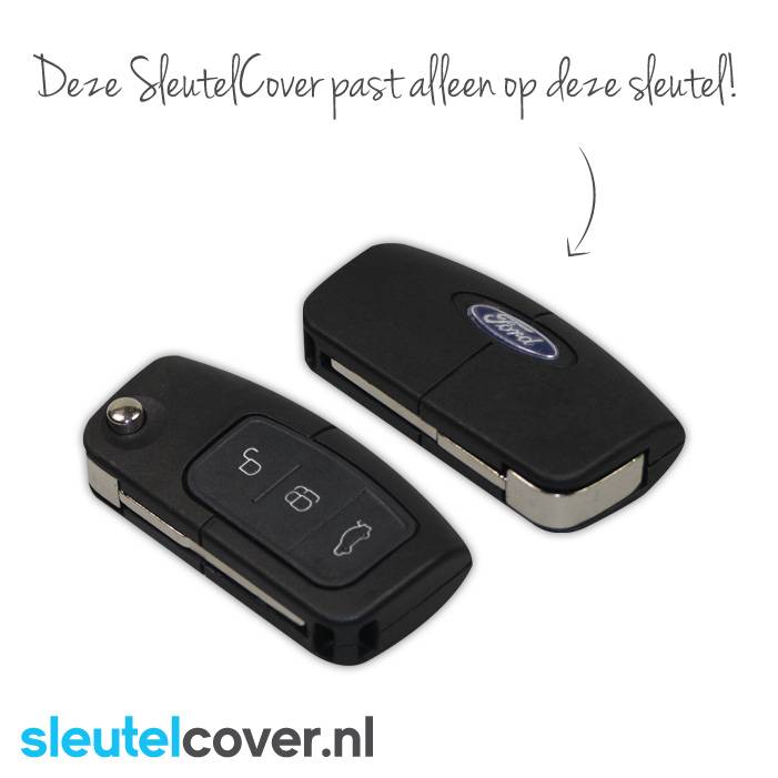 Autosleutel Hoesje geschikt voor Ford - SleutelCover - Silicone Autosleutel Cover - Sleutelhoesje Oranje