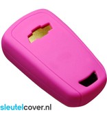 Autosleutel Hoesje geschikt voor Chevrolet - SleutelCover - Silicone Autosleutel Cover - Sleutelhoesje Roze