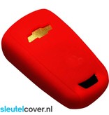 Autosleutel Hoesje geschikt voor Chevrolet - SleutelCover - Silicone Autosleutel Cover - Sleutelhoesje Rood