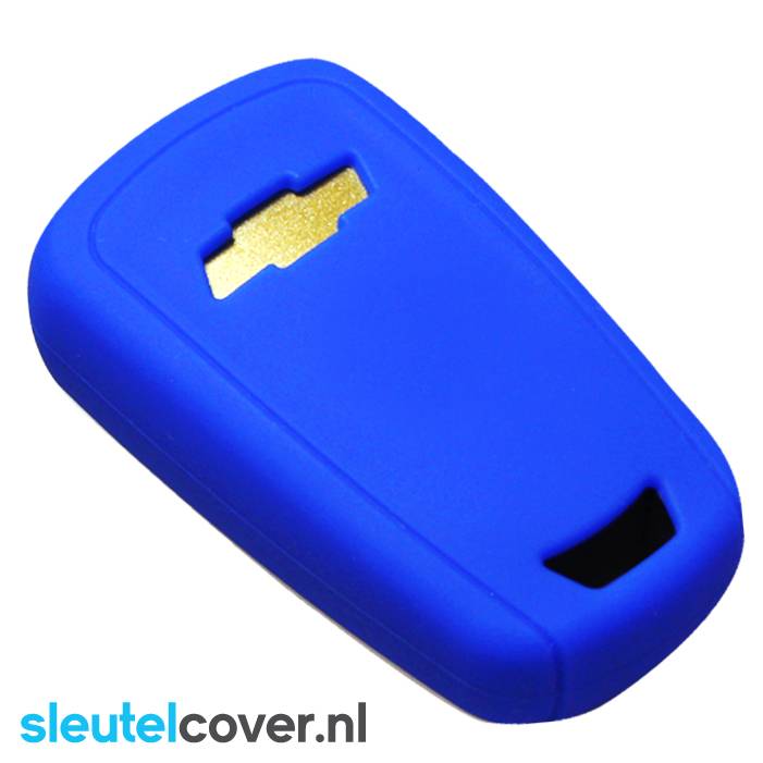 Chevrolet SleutelCover - Blauw / Silicone sleutelhoesje / beschermhoesje autosleutel