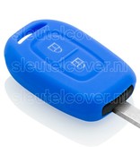 Autosleutel Hoesje geschikt voor Dacia - SleutelCover - Silicone Autosleutel Cover - Sleutelhoesje Blauw