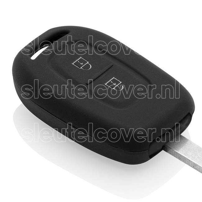 Autosleutel Hoesje geschikt voor Dacia - SleutelCover - Silicone Autosleutel Cover - Sleutelhoesje Zwart