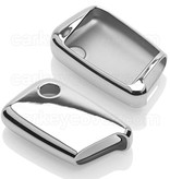 Autosleutel Hoesje geschikt voor Volkswagen / VW - SleutelCover - TPU Autosleutel Cover - Sleutelhoesje Chrome / Hoogglans Zilver