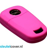 Autosleutel Hoesje geschikt voor Opel - SleutelCover - Silicone Autosleutel Cover - Sleutelhoesje Roze