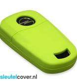 Autosleutel Hoesje geschikt voor Opel - SleutelCover - Silicone Autosleutel Cover - Sleutelhoesje Lime groen