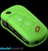 Autosleutel Hoesje geschikt voor Ford - SleutelCover - Silicone Autosleutel Cover - Sleutelhoesje Glow in the dark / Lichtgevend