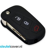 Autosleutel Hoesje geschikt voor Ford - SleutelCover - Silicone Autosleutel Cover - Sleutelhoesje Zwart