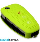 Ford SleutelCover - Lime groen / Silicone sleutelhoesje / beschermhoesje autosleutel