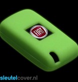 Autosleutel Hoesje geschikt voor Fiat - SleutelCover - Silicone Autosleutel Cover - Sleutelhoesje Glow in the dark / Lichtgevend