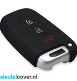 Autosleutel Hoesje geschikt voor Kia - SleutelCover - Silicone Autosleutel Cover - Sleutelhoesje Zwart