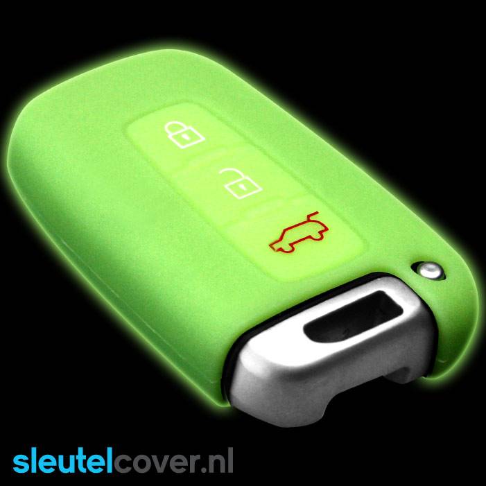 Autosleutel Hoesje geschikt voor Kia - SleutelCover - Silicone Autosleutel Cover - Sleutelhoesje Glow in the dark / Lichtgevend